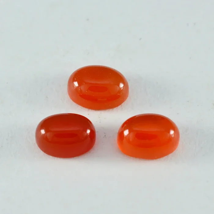Red Onyx 1PC Large 10×12 MM Oval Cabochon Red Polished semi Precious Loose Gemstones