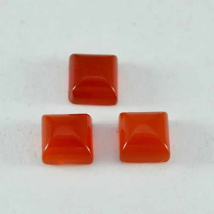Red Onyx 1PC Large 11×11 MM Square Cabochon Red Sparkling semi Precious Gems