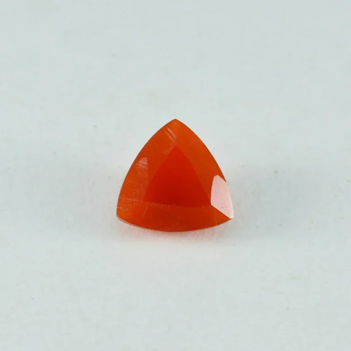 Red Onyx 1PC Large 11×11 MM Triangle Faceted Red Fine Semi Precious Loose Gemstone