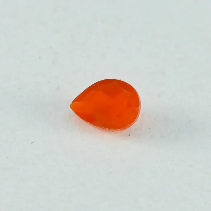 Red Onyx 1PC Large 9×11 MM Pear Faceted Red Luster Semi Precious Loose Gems