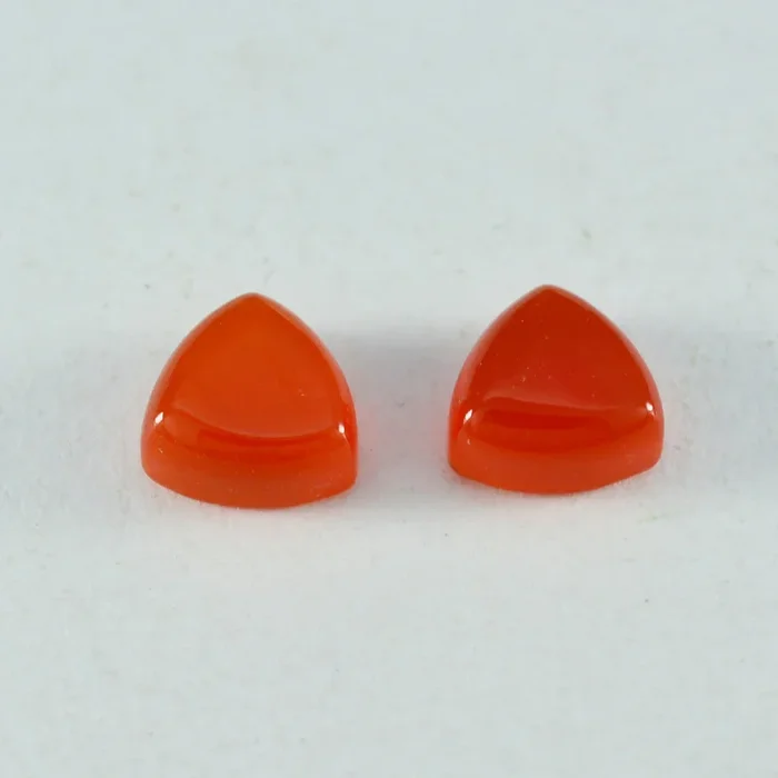 Red Onyx 1PC Small 8×8 MM Triangle Cabochon Red Fine semi Precious Gems