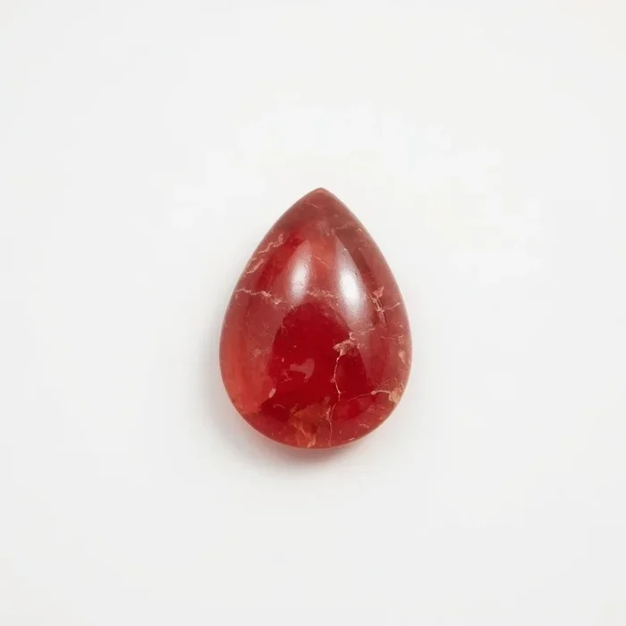 Red Strawberry Quartz 10PC Tiny 3×5 MM Pear Cabochon Red High-Quality semi Precious Loose Gemstones