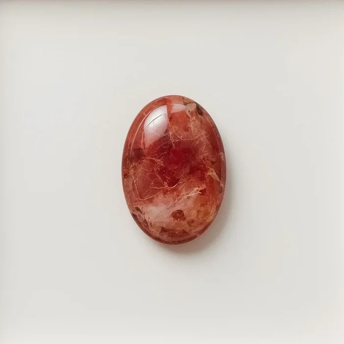 Red Strawberry Quartz 10PC Tiny 4×6 MM Oval Cabochon Red Luster semi Precious Precious Gemstone