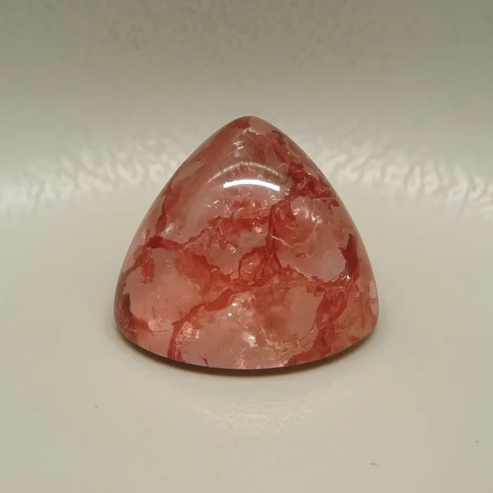 Red Strawberry Quartz 10PC Tiny 5×5 MM Triangle Cabochon Red Fiery semi Precious Gems