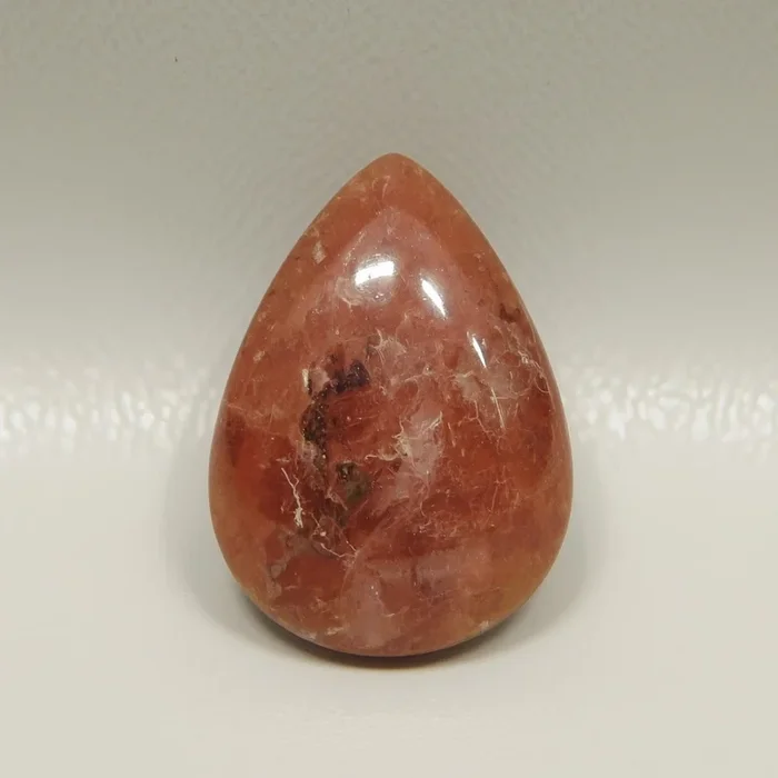 Red Strawberry Quartz 1PC Large 10×12 MM Pear Cabochon Red Luster semi Precious Loose Gems