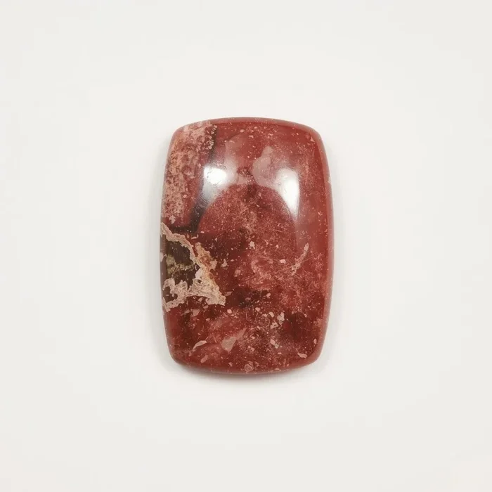 Red Strawberry Quartz 1PC Medium 7×10 MM Emerald Cabochon Red Luster semi Precious Loose Gems