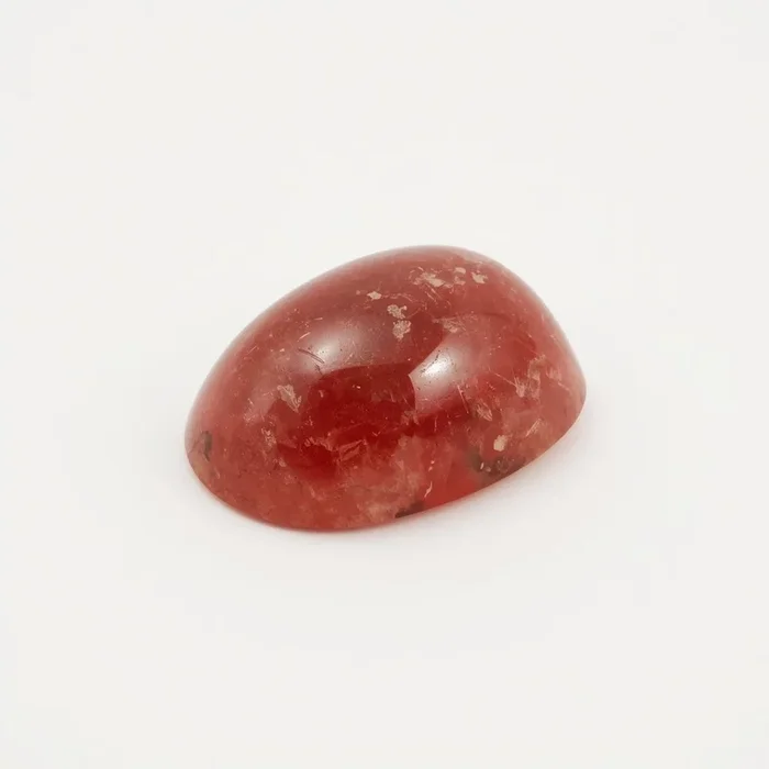Red Strawberry Quartz 1PC Small 6×9 MM Oval Cabochon Red Fine semi Precious Loose Gemstone