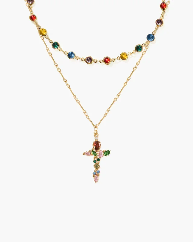 Regenbogen-Infinity-Halskette-Set