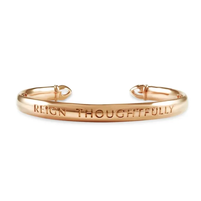 Reign Thoughtfully Cuff – 18K Rose Gold Vermeil