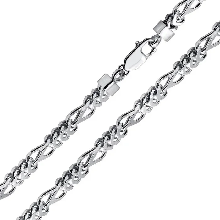 Rhodium Plated 925 Sterling Silver Figfranco Chain 5.2mm – CH944 RH