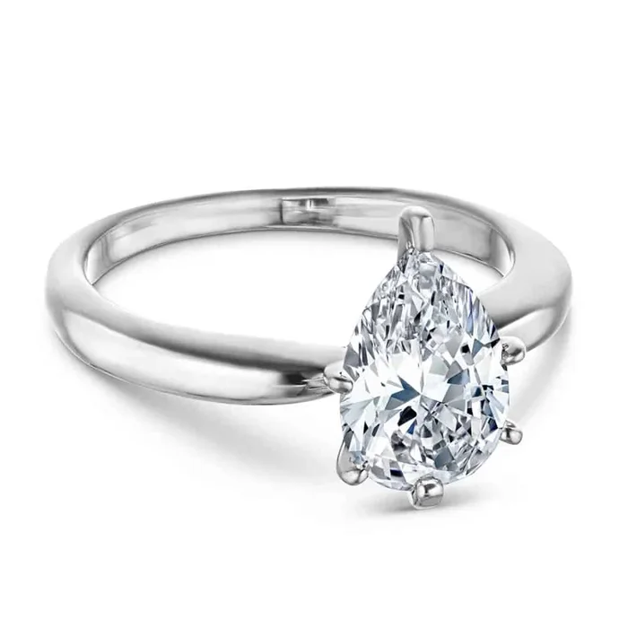 Riley Lab Grown Diamond Tapered Solitaire Engagement Ring