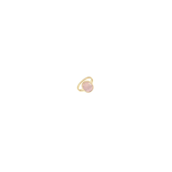 Ring Claverin Organic in yellow gold and pink mother-of-pearl – Lepage