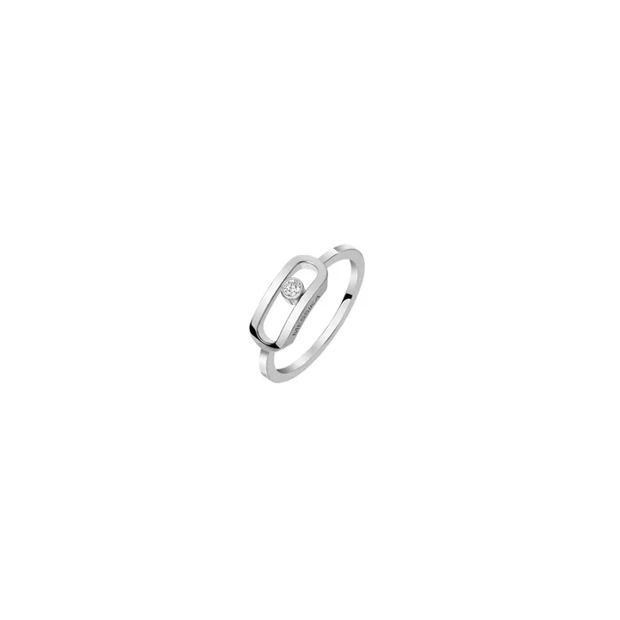 Ring Messika Move Uno Large size in white gold and diamond – Lepage