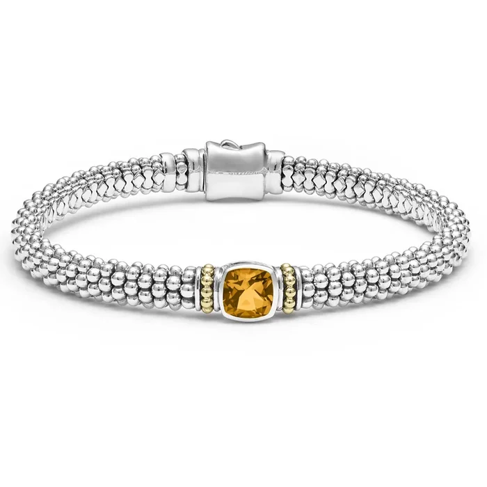 Rittenhouse Citrine Caviar Bracelet | 6mm