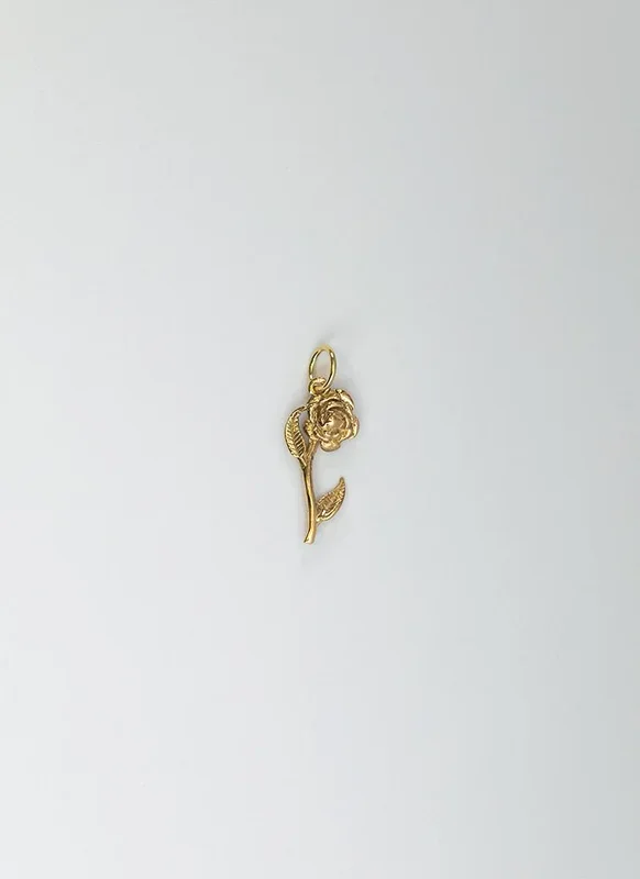 Rose bedel 14k goud