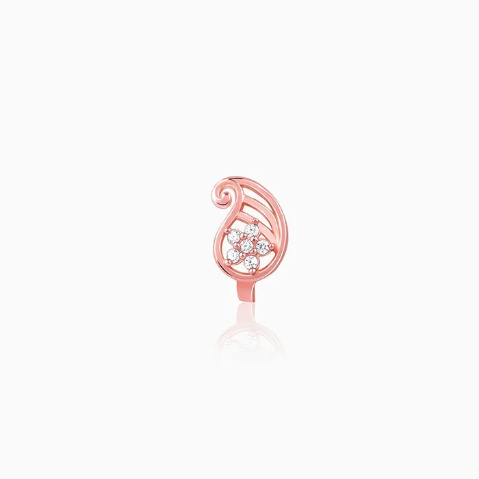Rose Gold Aamram Nose Pin (Clip on)