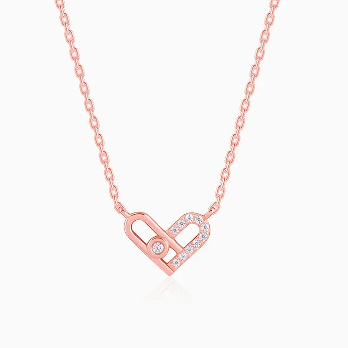 Rose Gold Heart Necklace