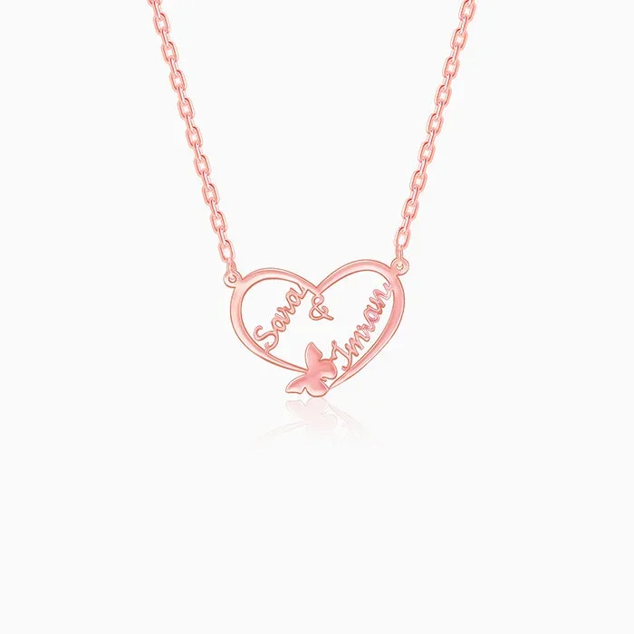 Rose Gold Personalised Forever Yours Pendant