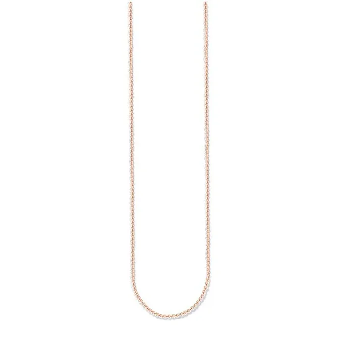 Rose Gold Plated Sterling Silver Thomas Sabo Fine Box Link 45-50cm