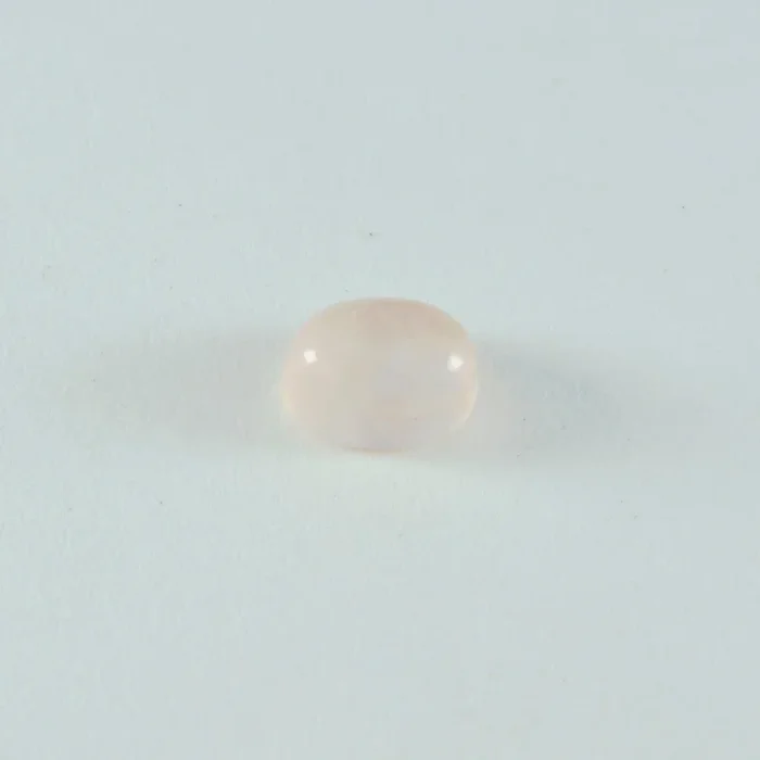 Rose Quartz 1PC Small 7×9 MM Oval Cabochon Pink Lustrous semi Precious Loose Gemstone