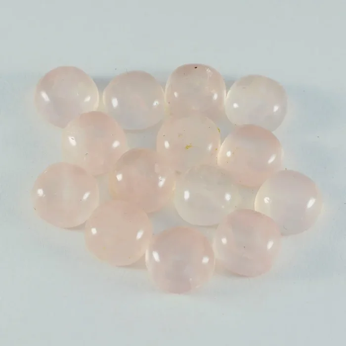 Rose Quartz 1PC Tiny 6×6 MM Cushion Cabochon Pink Natural semi Precious Loose Gemstone