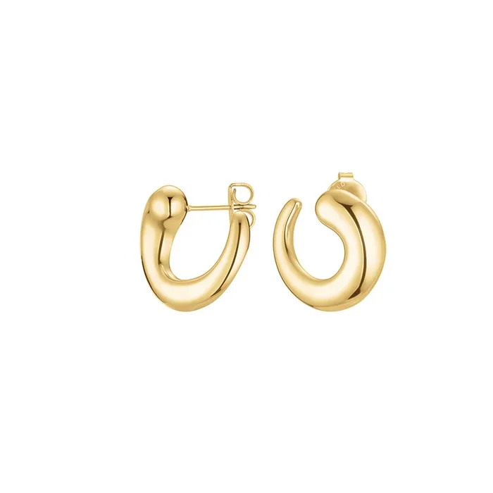 Rosefield Dome Swirl Gold Studs
