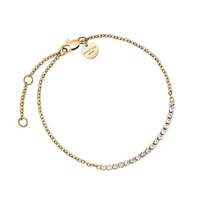 Rosefield Tennis Crystal Clear Bracelet