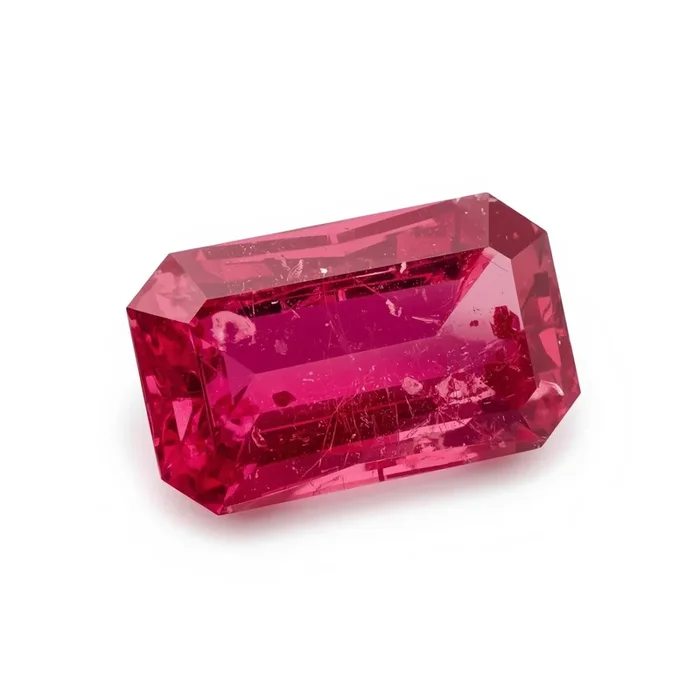 Ruby (GF) 1PC Chunky 10×20 MM Baguette Faceted Pink Superior Precious Loose Gemstone