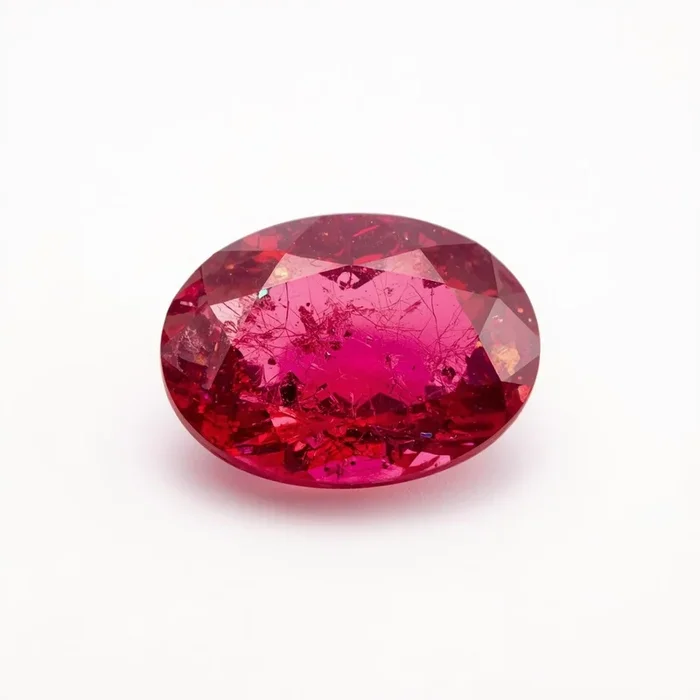 Ruby (GF) 1PC Large 10×14 MM Oval Faceted Pink Pure Precious Loose Gems