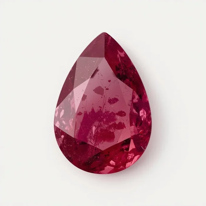 Ruby (GF) 1PC Large 10×14 MM Pear Faceted Pink High-Quality Precious Loose Gemstones