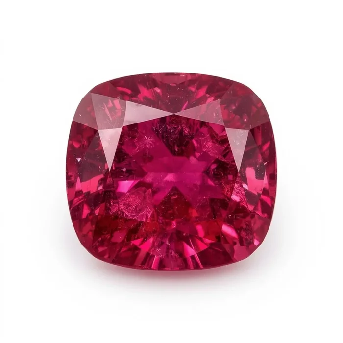Ruby (GF) 1PC Large 12×12 MM Cushion Faceted Pink High-Quality Precious Loose Gems