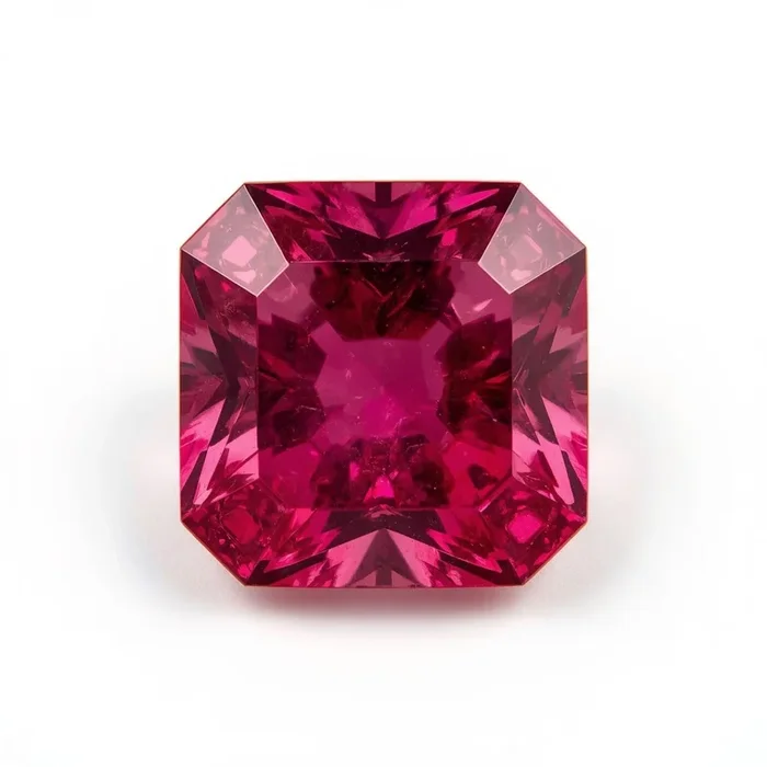 Ruby (GF) 1PC Large 12×12 MM Square Faceted Pink High-Quality Precious Loose Gems