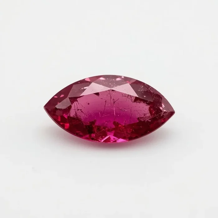 Ruby (GF) 1PC Small 5×10 MM Marquise Faceted Pink Sparkling Precious Gems