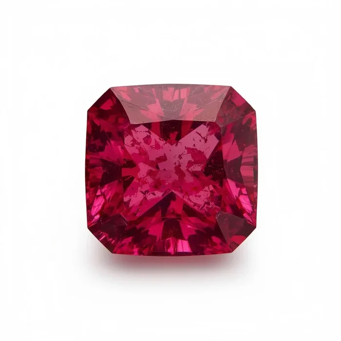 Ruby (GF) 1PC Small 7×7 MM Square Faceted Pink Splendid Precious Gems