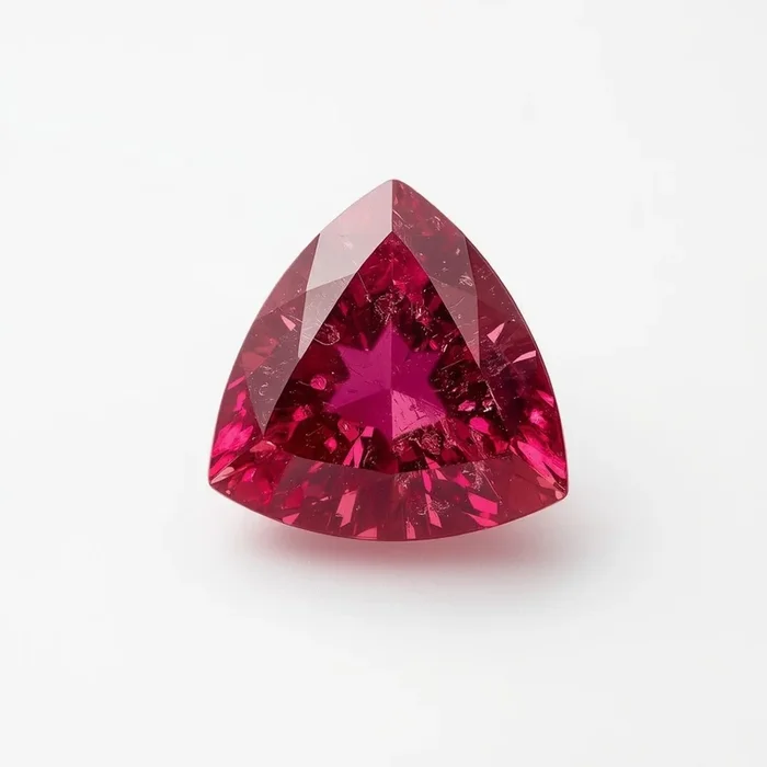 Ruby (GF) 1PC Small 7×7 MM Triangle Faceted Pink Splendid Precious Gems