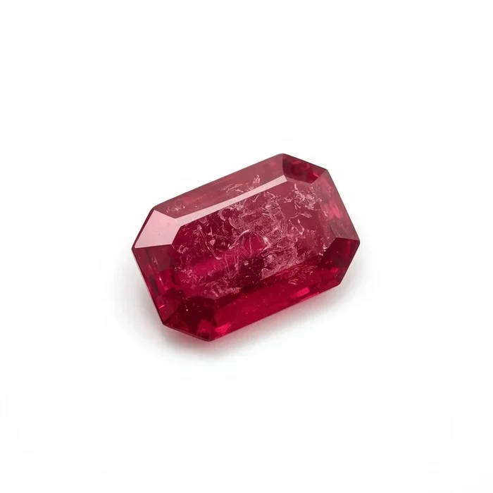 Ruby (GF) 1PC Tiny 4×8 MM Baguette Faceted Pink Shine Precious Loose Gems
