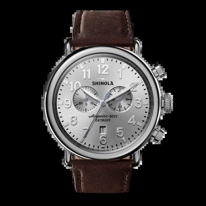 Runwell Chronograph Watch – Silver