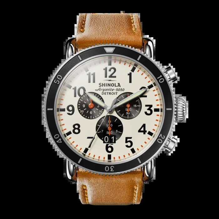 Runwell Sport Chronograph Watch – Ivory
