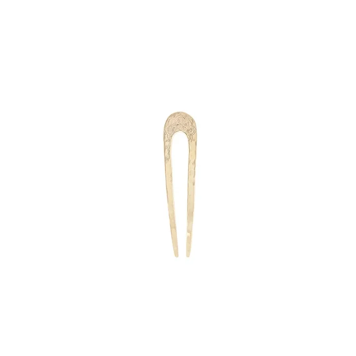 Sacred Lotus Hair Pin in Bronze – Small