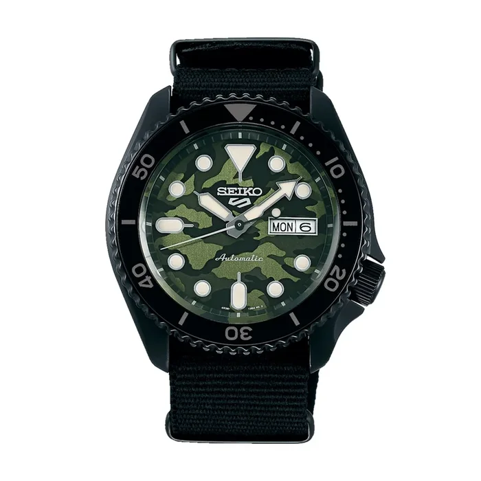 Seiko 5 Sports green camo SRPJ37K1 – Lepage