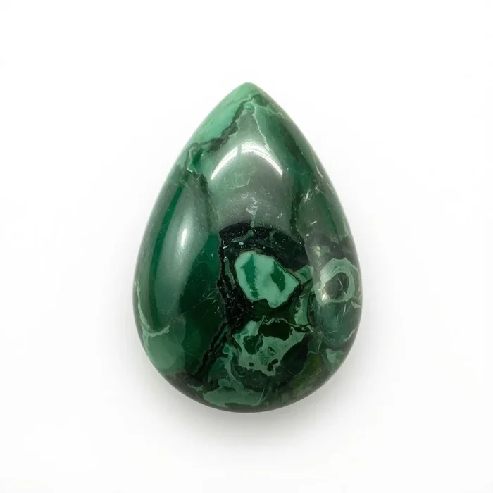 Serpentine 1PC Large 10×12 MM Pear Cabochon Green Pure semi Precious Precious Gemstone
