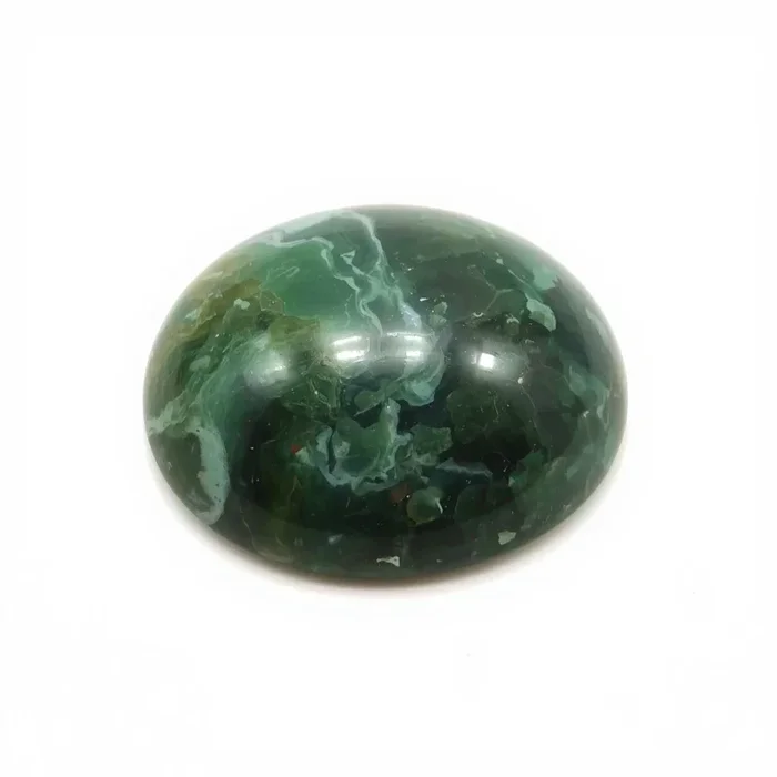 Serpentine 1PC Large 11×11 MM Round Cabochon Green Splendid semi Precious Semi Precious Gemstone