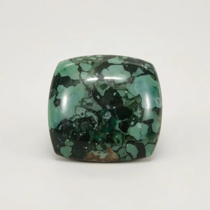 Serpentine 1PC Small 7×7 MM Square Cabochon Green Genuine semi Precious Precious Gemstone