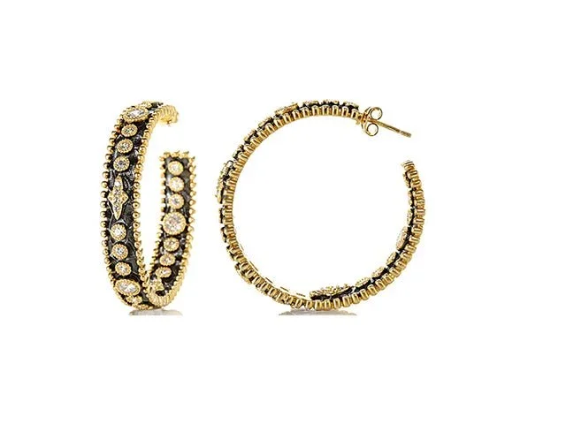 Signature Celestial Hammered Hoop Earrings