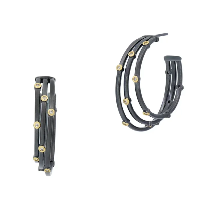 Signature Cityscape Wire Hoop Earrings