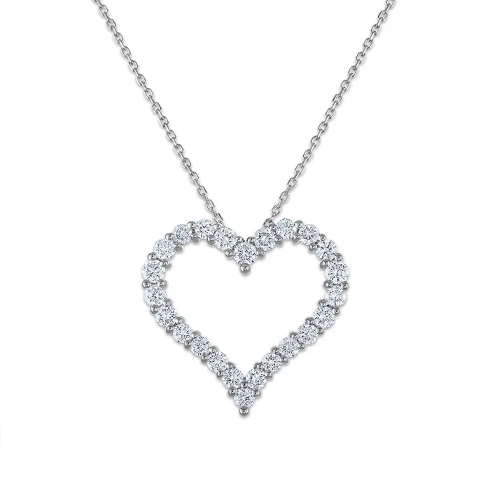 Signature EcoLove 1 CTW Lab Grown Diamond Heart Pendant in 14KT Gold