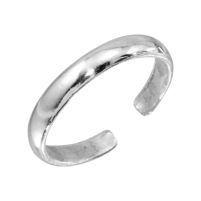 Silver 925 High Polished Plain Adjustable Toe Ring – TR119-A