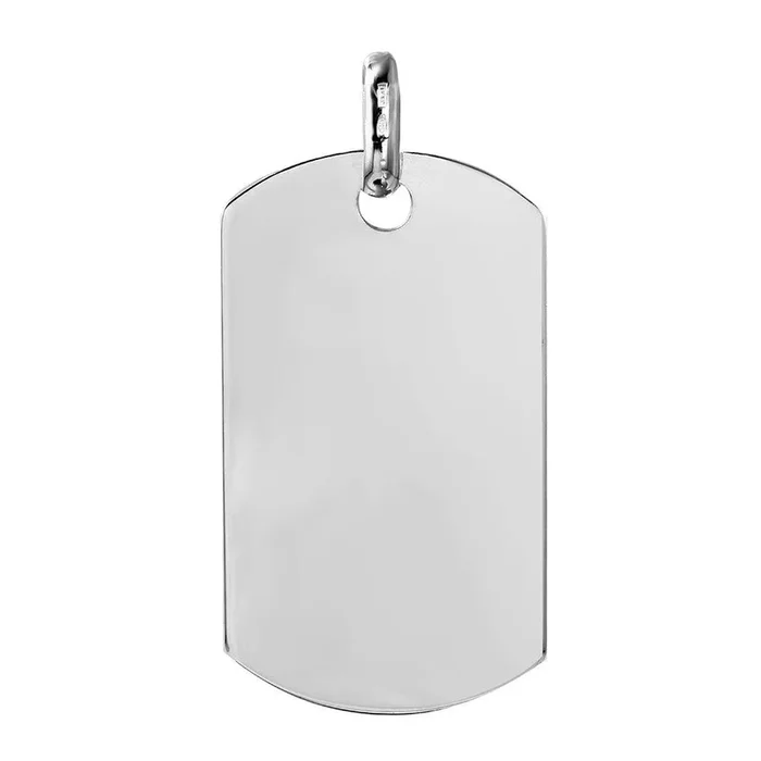 Silver 925 Plain Dogtag 50mm x 29mm – DOGTAG8