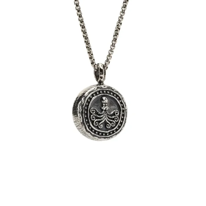 Silver and Bronze Creative Freedom Ancient Celtic Coin Reversible Pendant