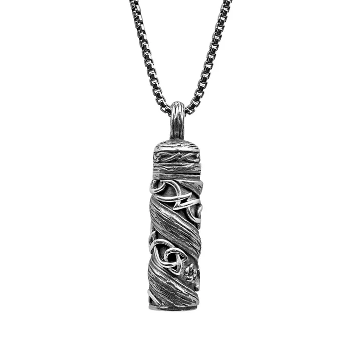 Silver Celtic Knotwork Keepsake Vial